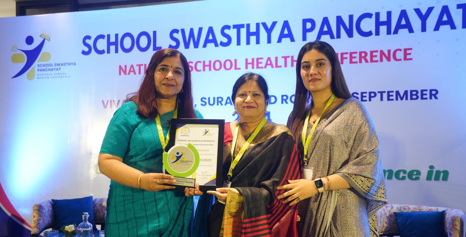 Recognition at a past SHARP conference