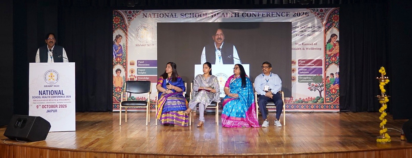 Dr. Puran Prakash Sharma, Founder, SHARP NGO, delivers the keynote address.