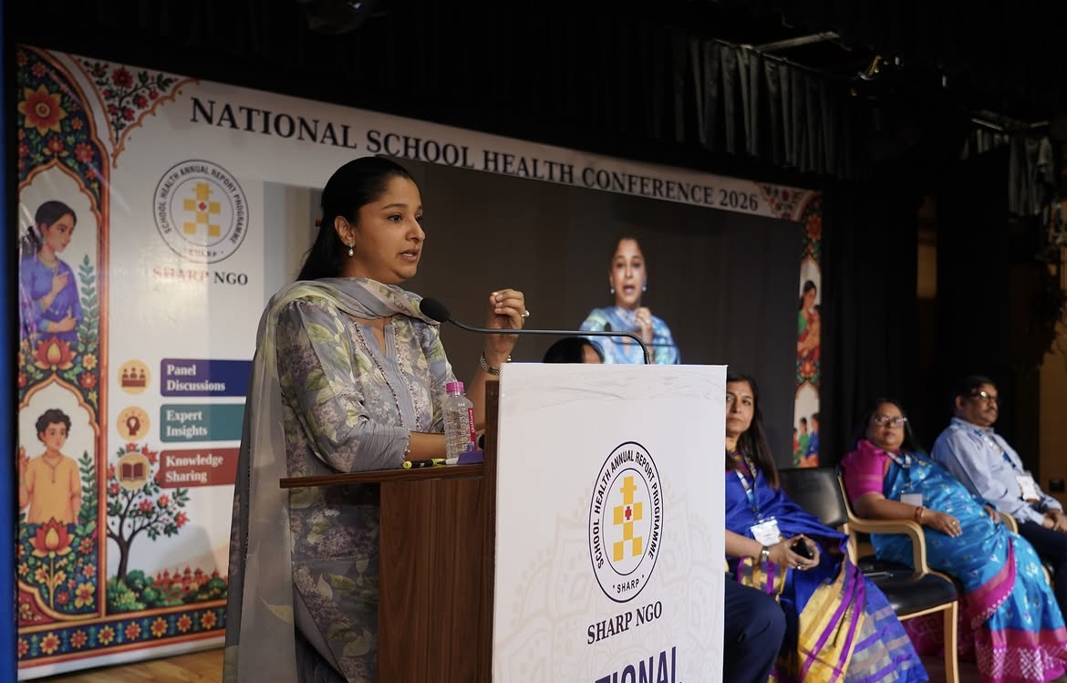 Ms. Rukmani Riar, IAS, Commissioner of Tourism, Government of Rajasthan, addresses the Third National School Health Conference 2026.