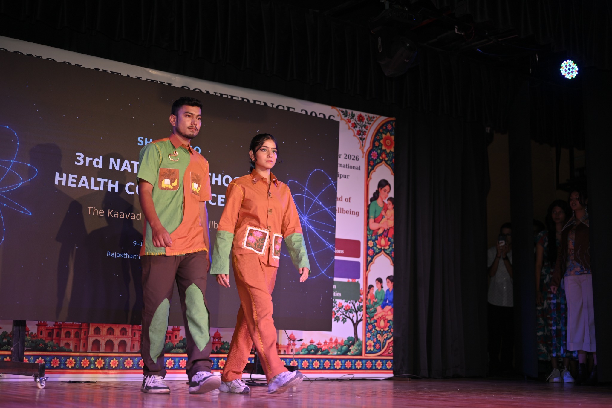 Students of ARCH College of Design & Business, Jaipur, present a fashion show on the theme of mental health at NSHC 2026.