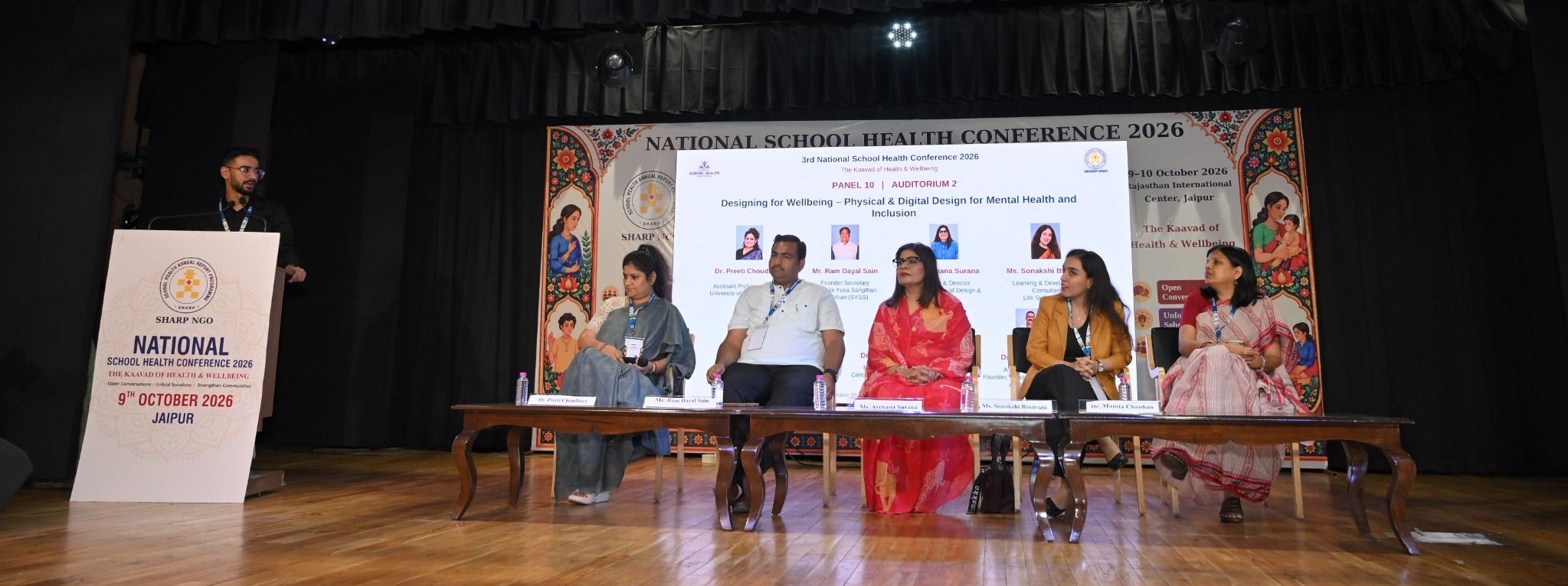 Panelists discuss physical and digital design for mental health and inclusion.